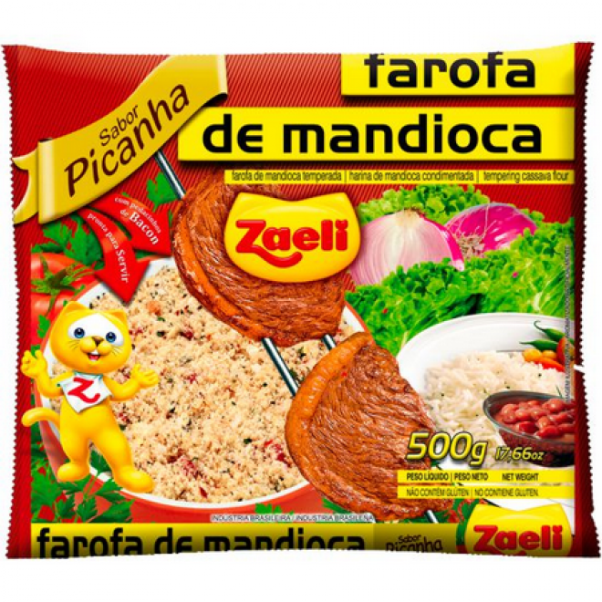 ZAELI FAROFA 500G PICANHA