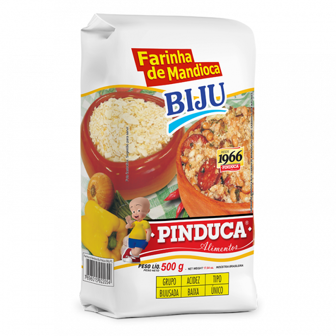 PINDUCA FARINHA MANDIOCA BIJU 500G