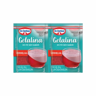 DR OETKER GELATINA S/SABOR 24G VERMELHA