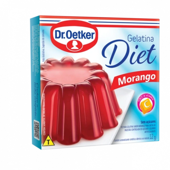 DR OETKER GELATINA DIET 12G MORANGO