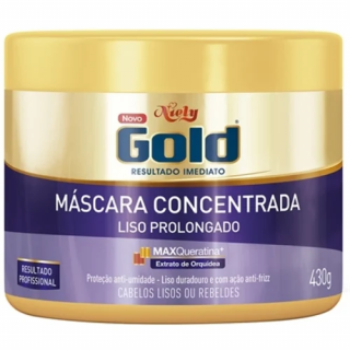 MASCARA CAPILAR NIELY GOLD 430G LISO PROLONGADO