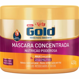 MASCARA CAPILAR NIELY GOLD 430G NUTRICAO PODEROSA