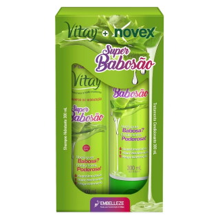 KIT NOVEX SH + COND 300ML SUPER BABOSAO