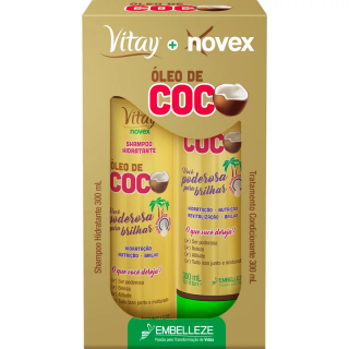 KIT NOVEX SH + COND 300ML OLEO COCO
