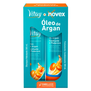 KIT NOVEX SH + COND 300ML OLEO ARGAN