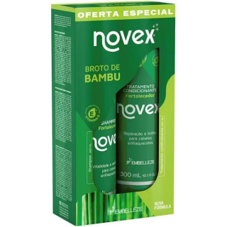 KIT NOVEX SH + COND 300ML BROTO BAMBU