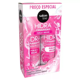 KIT SALON LINE SH + COND 300ML FORCA E BRILHO