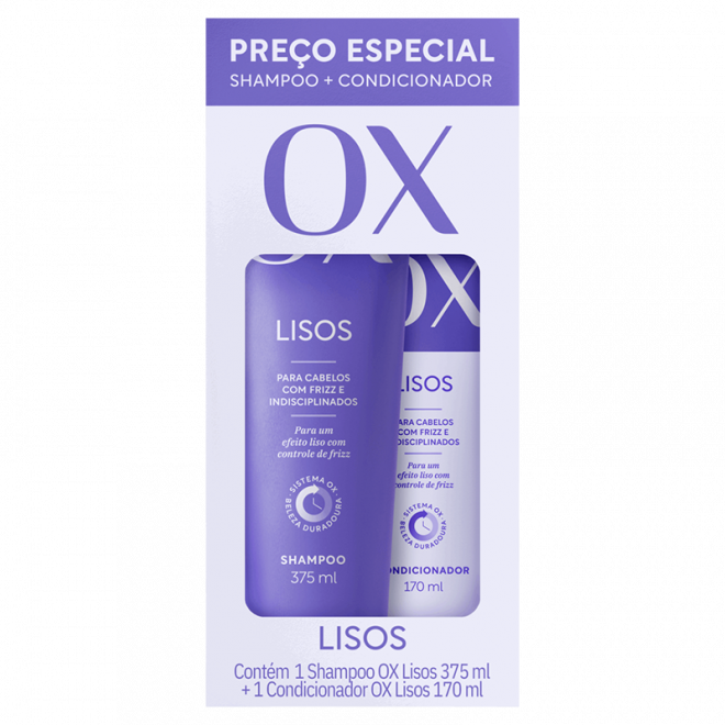 KIT OX SH 375ML + COND 170ML LISO