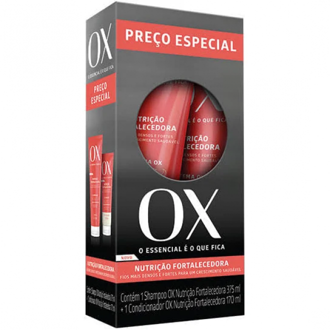 KIT OX SH 375ML + COND 170ML NUTRICAO
