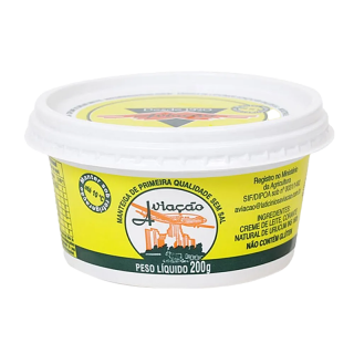 MANTEIGA AVIACAO 200G S/SAL POTE