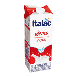 LEITE UHT ITALAC C/TAMPA 1LT SEMIDESNATADO