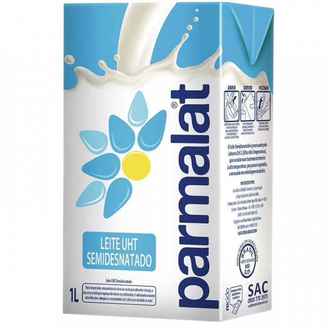 LEITE UHT PARMALAT 1LT SEMIDESNATADO