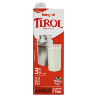 LEITE UHT TIROL C/TAMPA 1LT INTEGRAL