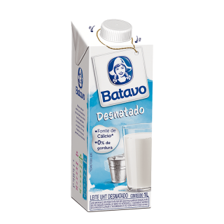 LEITE UHT BATAVO 1LT DESNATADO