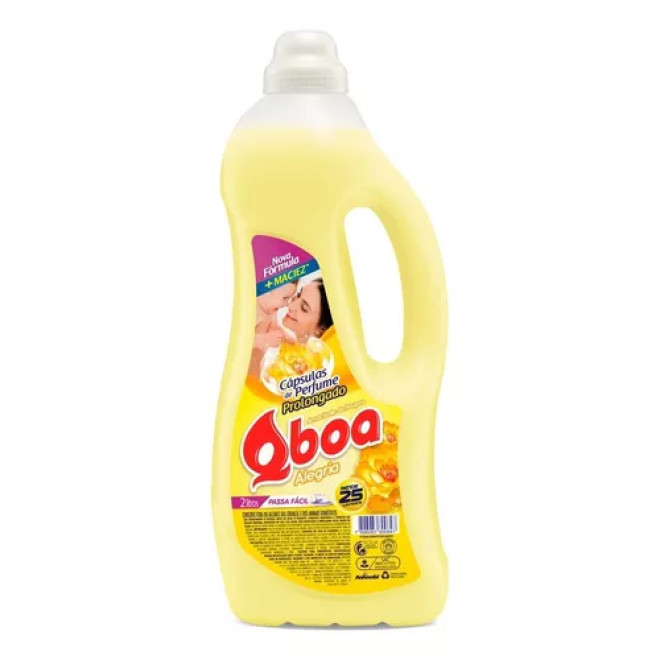 AMACIANTE QBOA 2LT ALEGRIA AMARELO