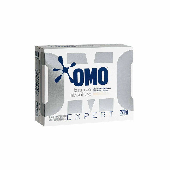 LAVA ROUPAS OMO EXPERT 720G ROUPAS BRANCAS