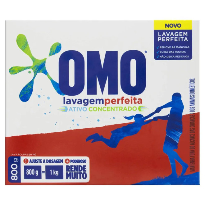 LAVA ROUPAS OMO LAVAGEM PERFEITA 1,6KG