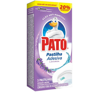 PASTILHA SANITARIA PATO LV+PG- 10UND LAVANDA