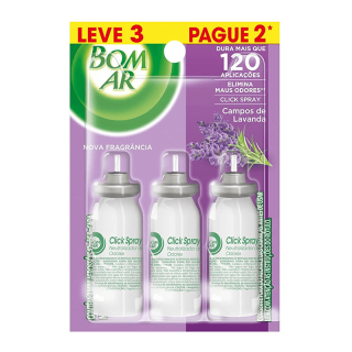 BOM AR CLICK SPRAY REFIL LV3 PG2 LAVANDA