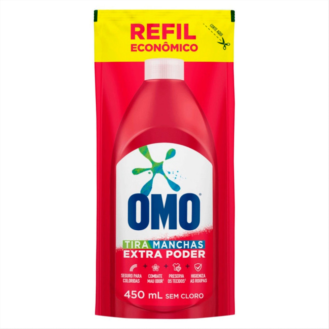 ALVEJANTE OMO REFIL 450ML ROUPAS COLORIDAS