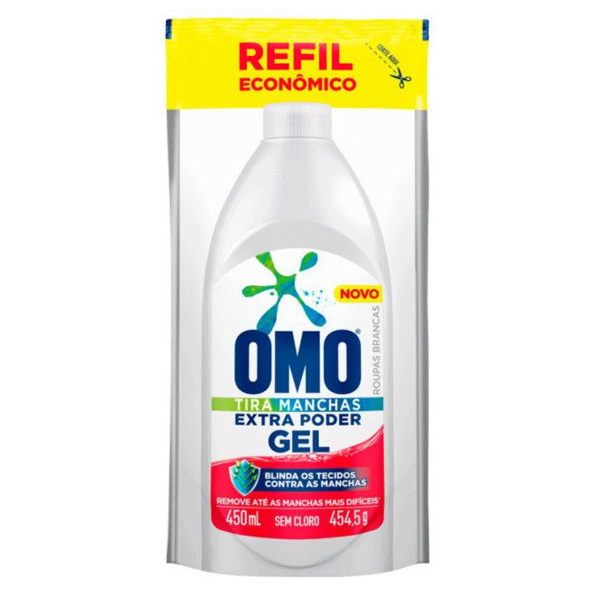 ALVEJANTE OMO REFIL 450ML ROUPAS BRANCAS