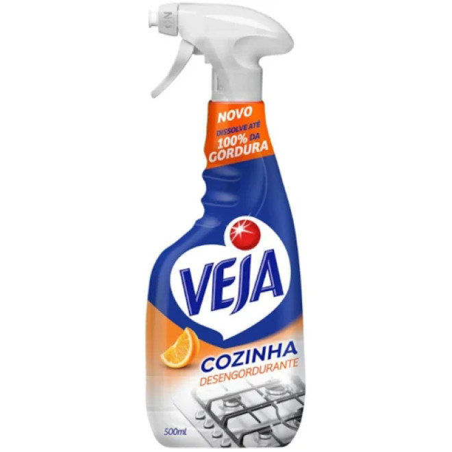 VEJA COZINHA DESENGORDURANTE 500ML APARELHO LARANJA