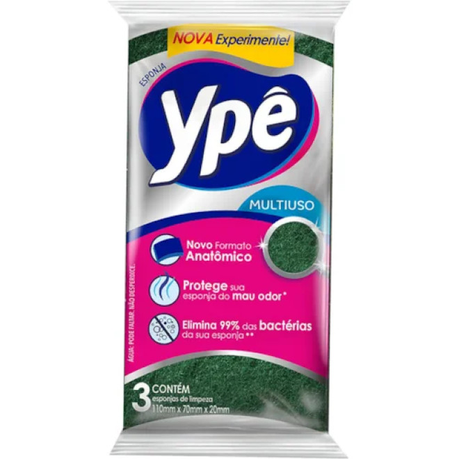 ESPONJA LIMPEZA YPE C/3UN