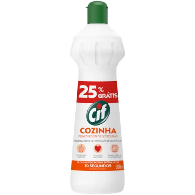 CIF DESENGORDURANTE 500ML 25% DESC SQUEEZE