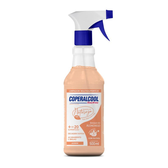 LIMPADOR COPERALCOOL BACFREE 500ML BOSQUE DO ACONCHEGO