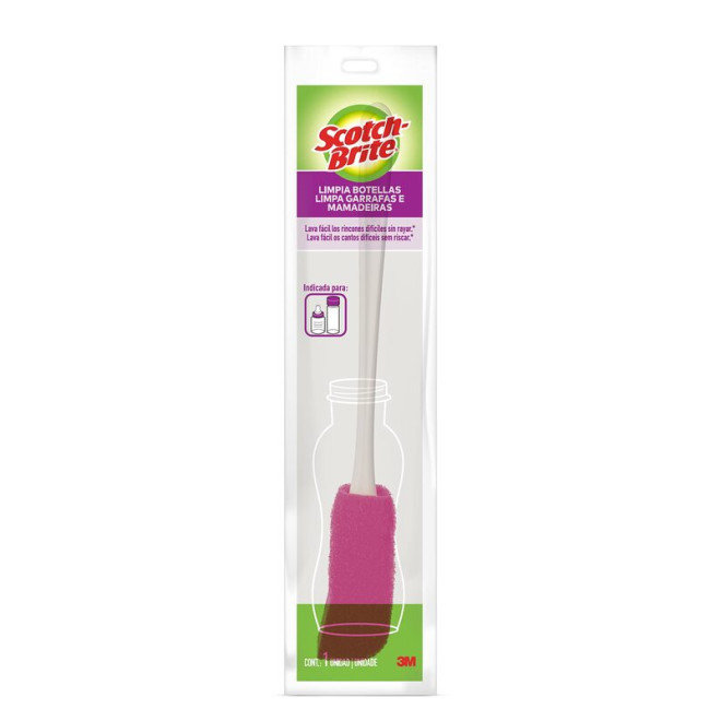 ESPONJA SCOTCH BRITE LIMPA GARRAFA E MAMADEIRA