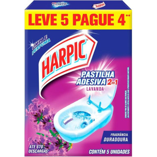 PASTILHA SANITARIA HARPIC LV5 PG4 LAVANDA