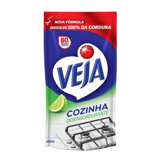 VEJA COZINHA DESENGORDURANTE 400ML REFIL LIMAO