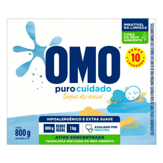 LAVA ROUPAS OMO PURO CUIDADO 800G