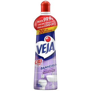 VEJA BANHEIRO ANTIBAC 500ML SQUEEZE 20%DESCONTO LAVANDA