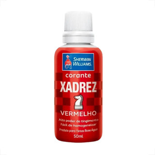 CORANTE XADREZ 50ML VERMELHO
