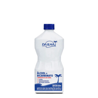 ALCOOL C/BICARBONATO DA ILHA 500ML