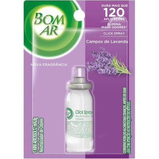 BOM AR CLICK SPRAY APARELHO+REFIL LAVANDA