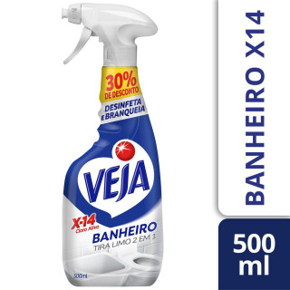 VEJA X-14 BANHEIRO GATILHO 500ML 30%DESC CLORO