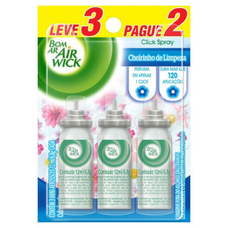 BOM AR CLICK SPRAY REFIL LV3 PG2 CH LIMPEZA