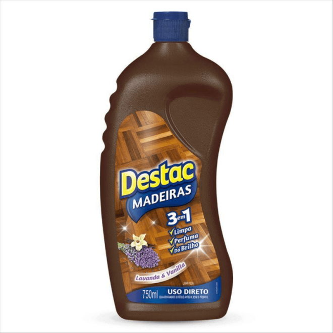DESTAC LIMPA PISOS MADEIRA 750ML LAVANDA/BAUNILHA