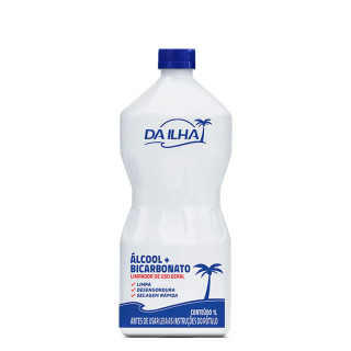 ALCOOL C/BICARBONATO DA ILHA 1L