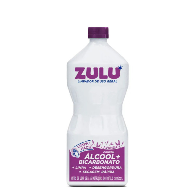 ALCOOL C/BICARBONATO ZULU 1L LAVANDA