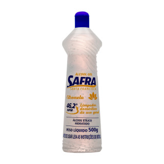 ALCOOL GEL SAFRA 46,2º 500G CITRONELA