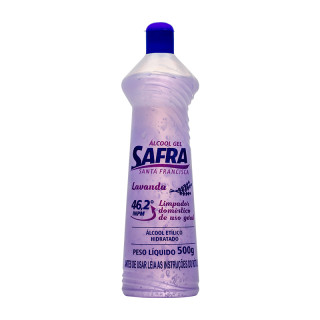 ALCOOL GEL SAFRA 46,2º 500G LAVANDA
