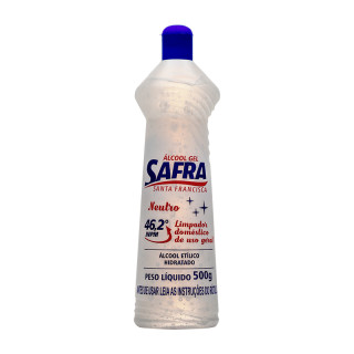 ALCOOL GEL SAFRA 46,2º NEUTRO 500G