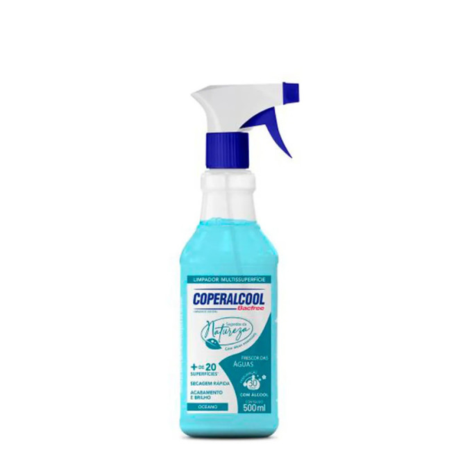 LIMPADOR COPERALCOOL BACFREE 500ML FRESCOR DAS AGUAS