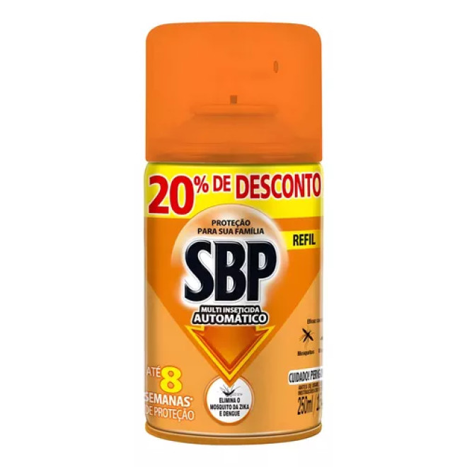 INSETICIDA SBP REFIL 250ML 20%DESC TRADICIONAL
