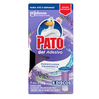 PATO GEL ADESIVO REFIL 2DISCO LAVANDA