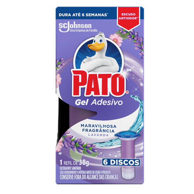 PATO GEL ADESIVO REFIL 2DISCO LAVANDA