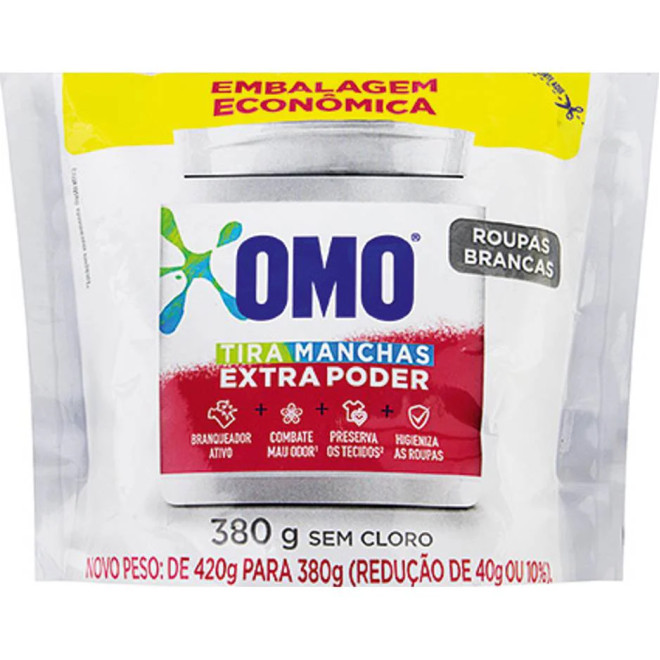 ALVEJANTE OMO SACHET 380G ROUPAS BRANCAS